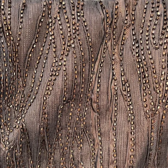 Carmen Marc Valvo Strapless Brown Dress - Picture 6 of 16